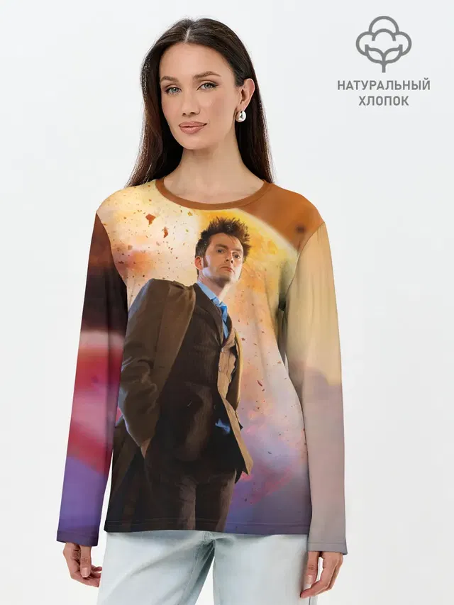 Лонгслив женский с принтом «David Tennant»
