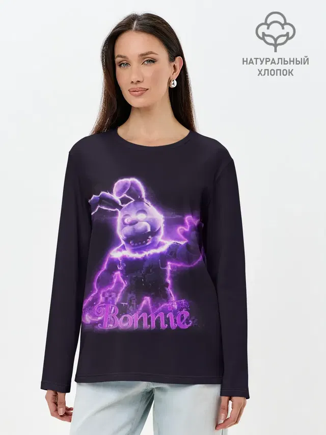 Лонгслив женский. Хлопок