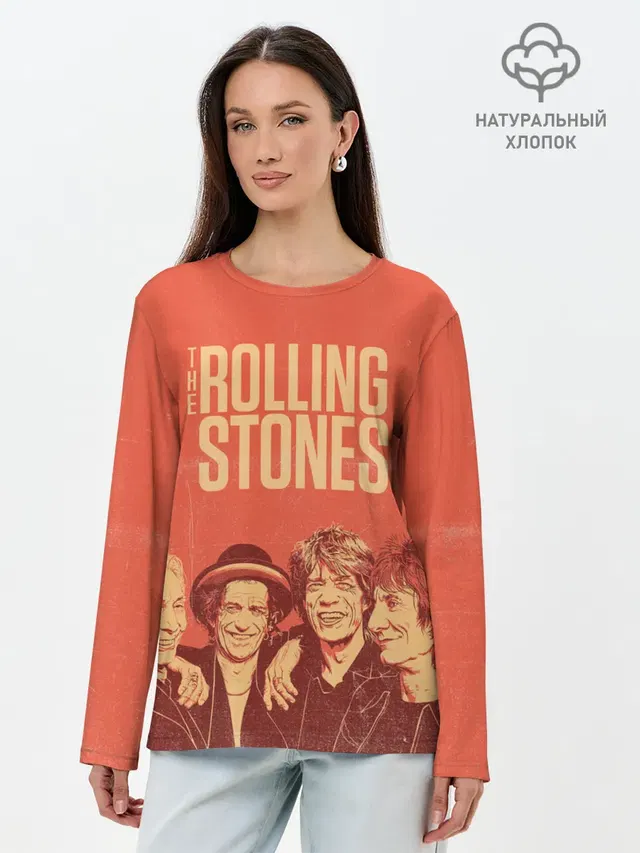Лонгслив женский с принтом «Rolling Stones — The Rolling Stones»