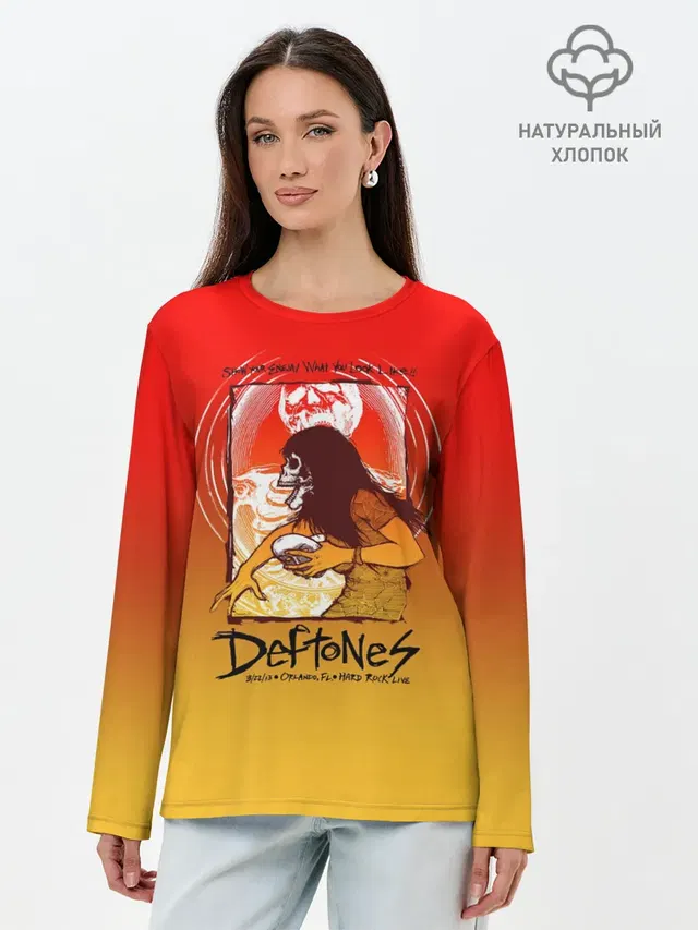 Лонгслив женский с принтом «Deftones — Deftones Poster»