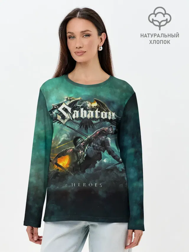Лонгслив женский с принтом «Sabaton»