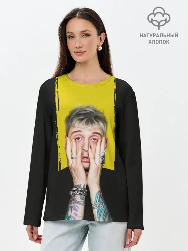 Лонгслив женский с принтом «Machine Gun Kelly — Colson Baker Machine Gun Kelly»