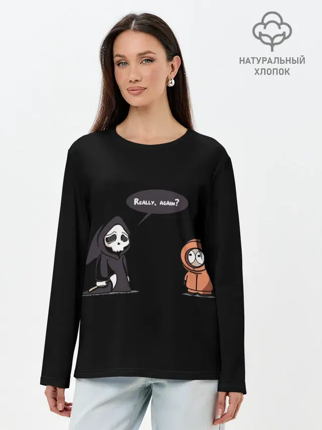 Лонгслив женский с принтом «Kenny McCormick — South Park»