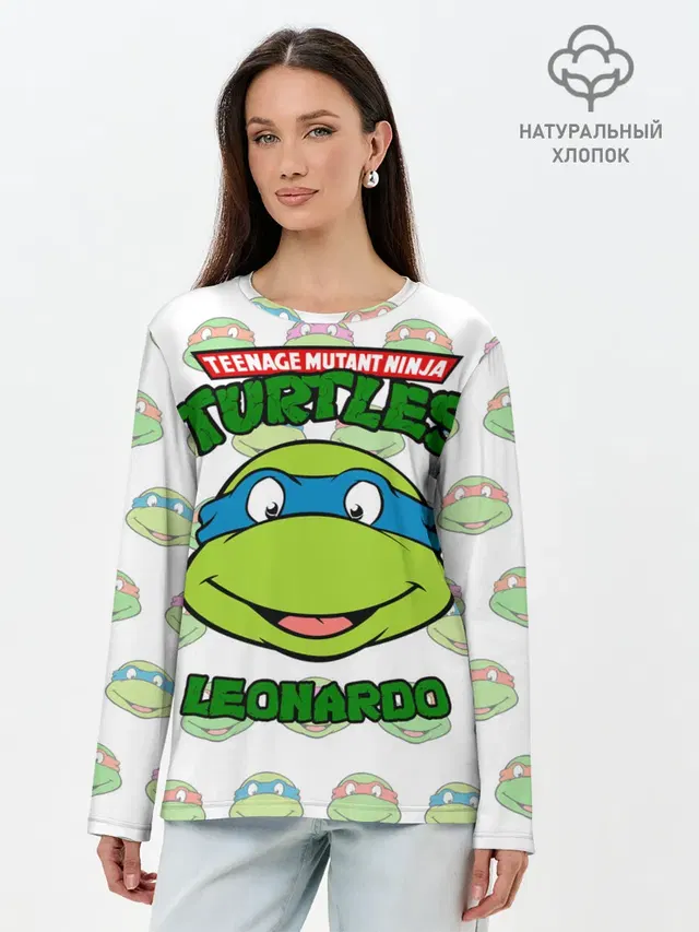 Лонгслив женский. Хлопок