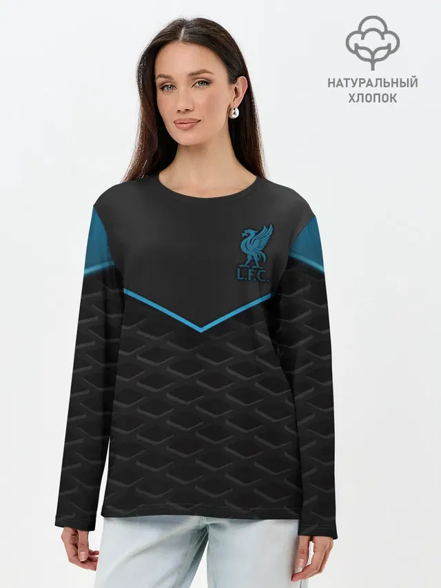 Лонгслив женский с принтом «Football — Liverpool F.C.»