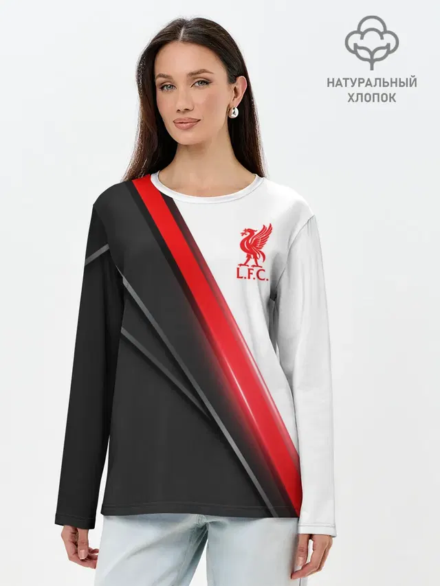 Лонгслив женский с принтом «Liverpool bird crest — Liverpool F.C.»