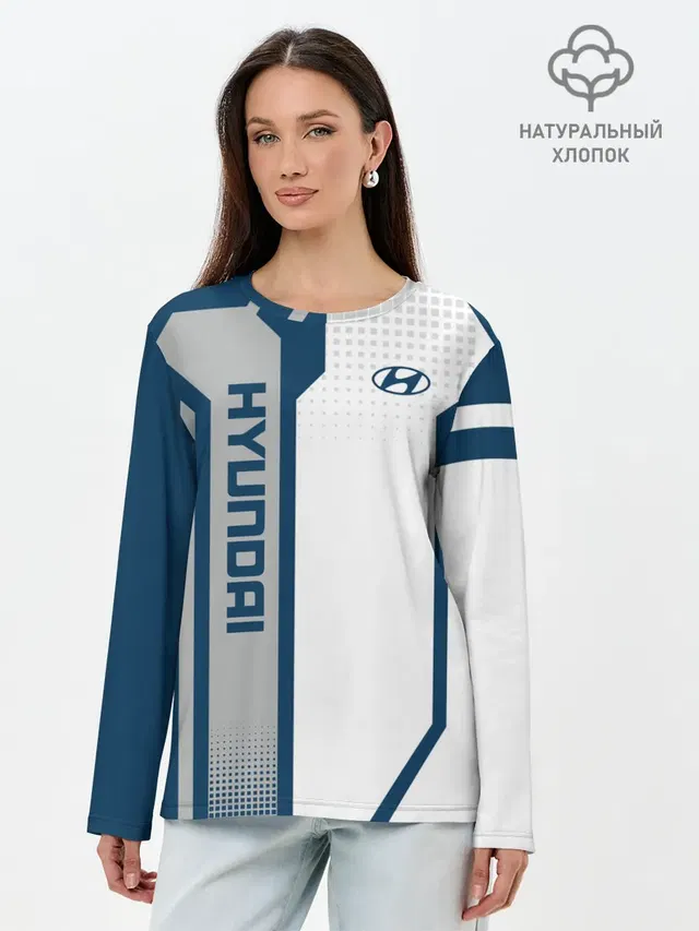Лонгслив женский. Хлопок