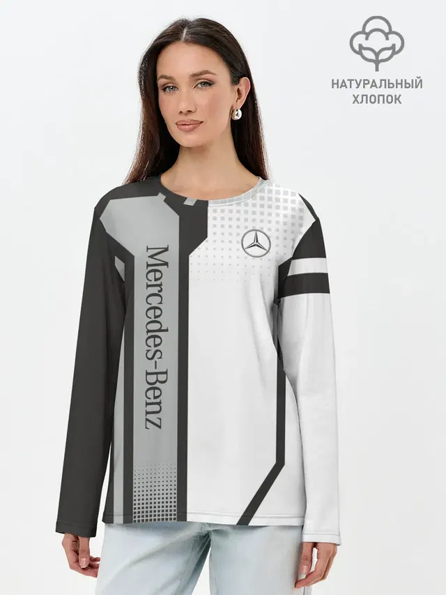 Лонгслив женский. Хлопок