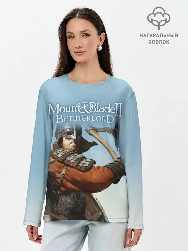 Лонгслив женский с принтом «Mount and Blade — Mount and Blade 2»