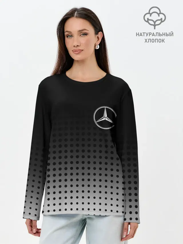 Лонгслив женский. Хлопок