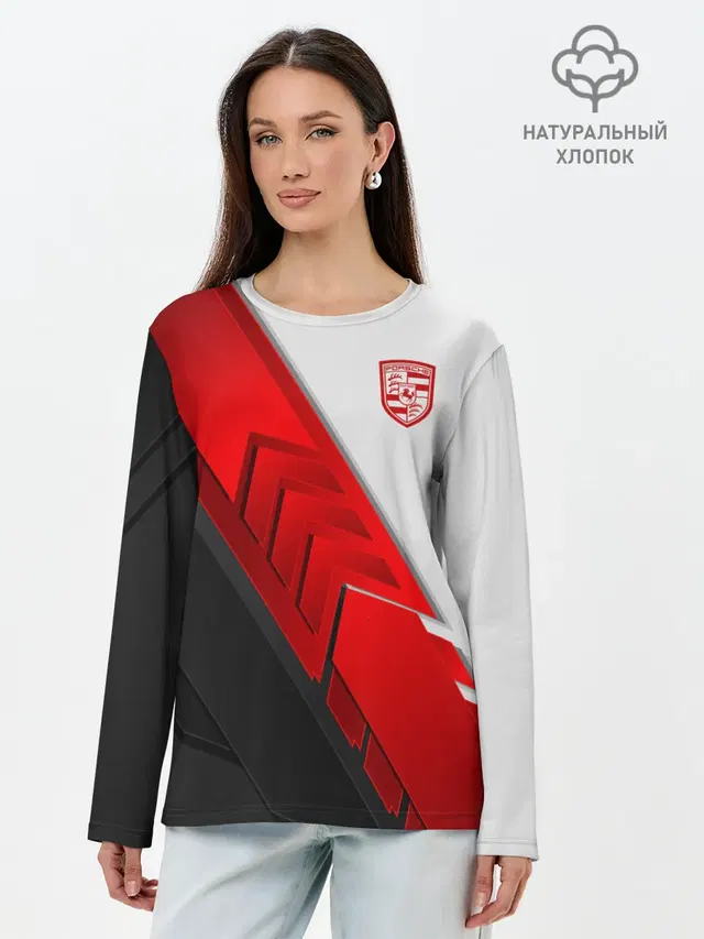 Лонгслив женский. Хлопок