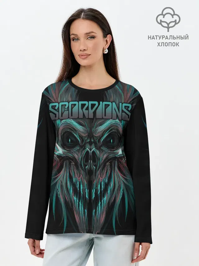 Лонгслив женский с принтом «Scorpions»