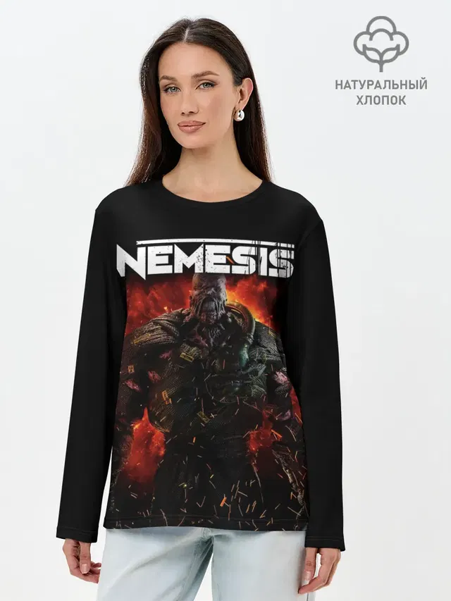 Лонгслив женский с принтом «Nemesis»