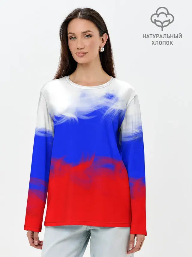 Лонгслив женский. Хлопок