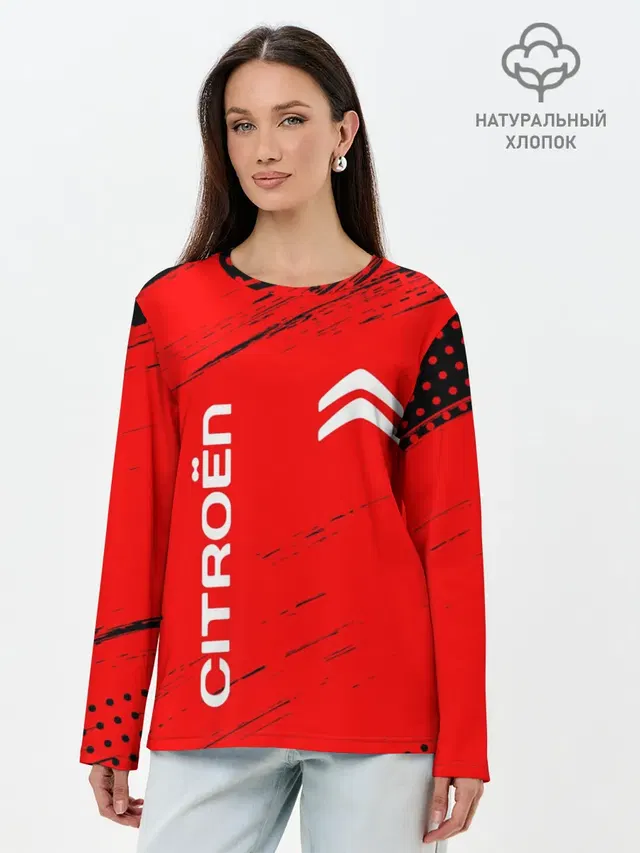 Лонгслив женский с принтом «Citroen»