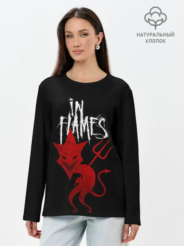 Лонгслив женский с принтом «In Flames»