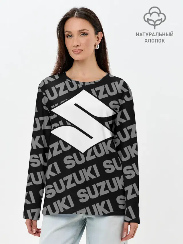 Лонгслив женский с принтом «Suzuki»