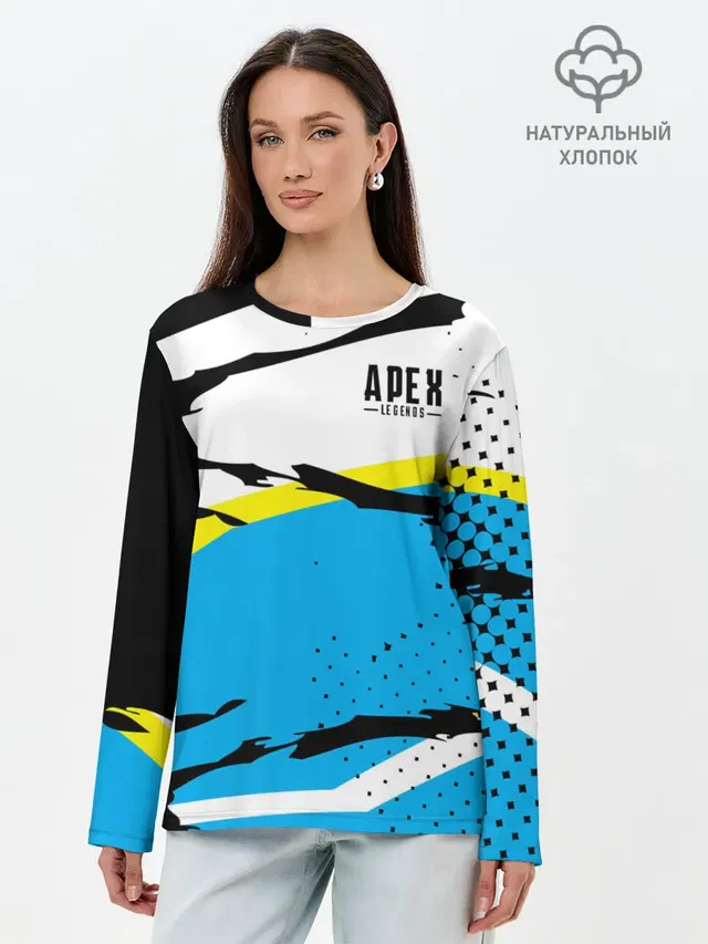 Лонгслив женский с принтом «Halftone»