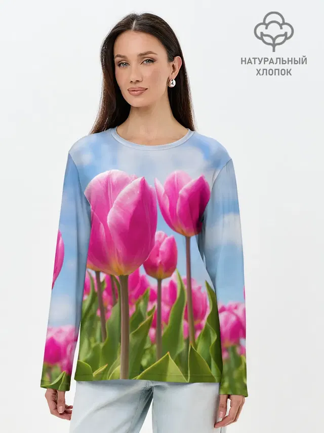 Розовые тюльпаны