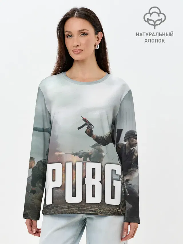 Лонгслив женский. Хлопок