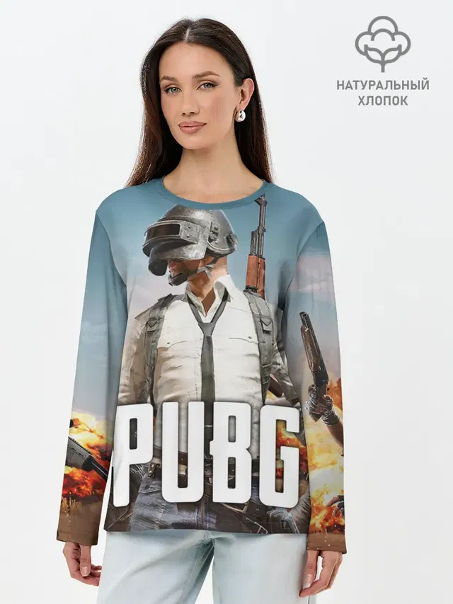 Лонгслив женский. Хлопок