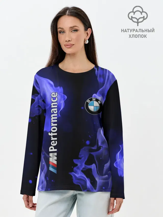 Лонгслив женский. Хлопок