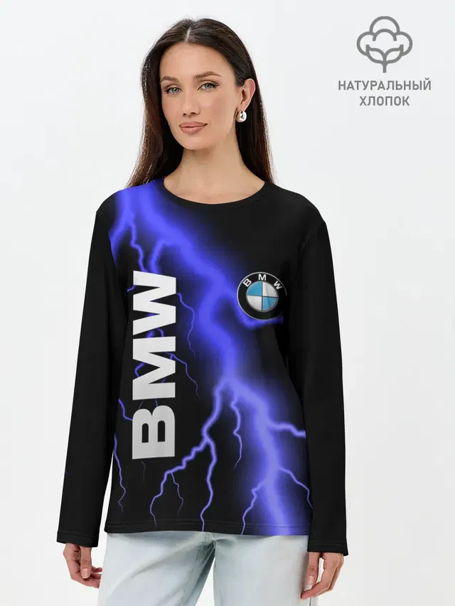 Лонгслив женский с принтом «BMW»
