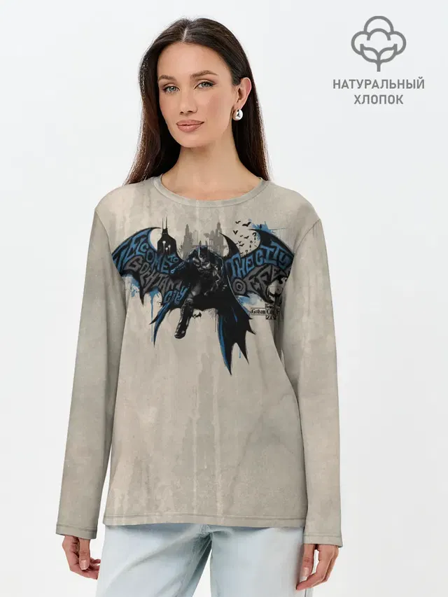 Лонгслив женский с принтом «Batman Arkham Knight»