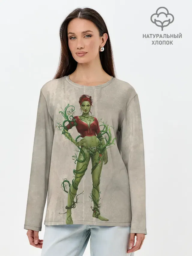 Лонгслив женский с принтом «Batman Arkham Knight — Poison Ivy»