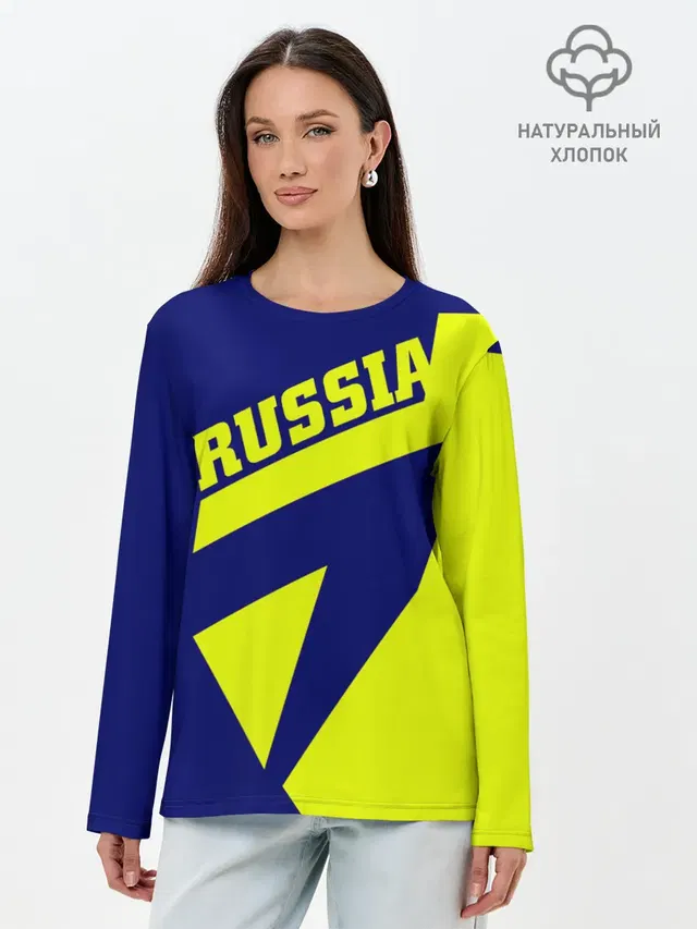 Лонгслив женский. Хлопок