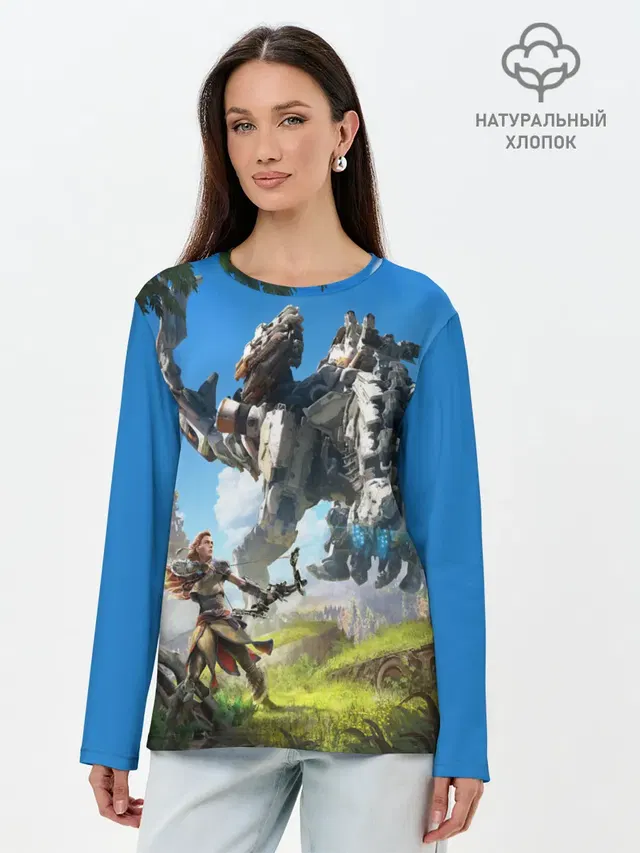 Лонгслив женский с принтом «Horizon Zero Dawn»
