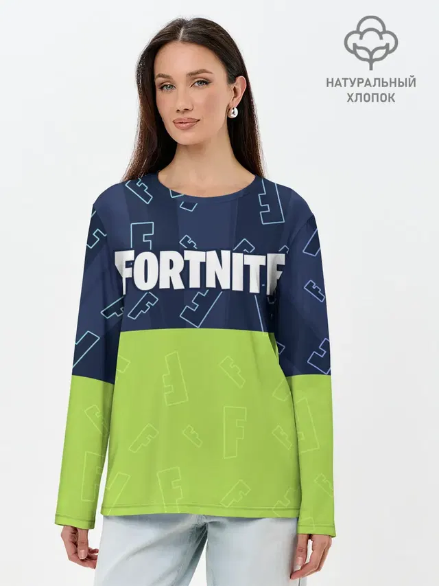 Лонгслив женский. Хлопок