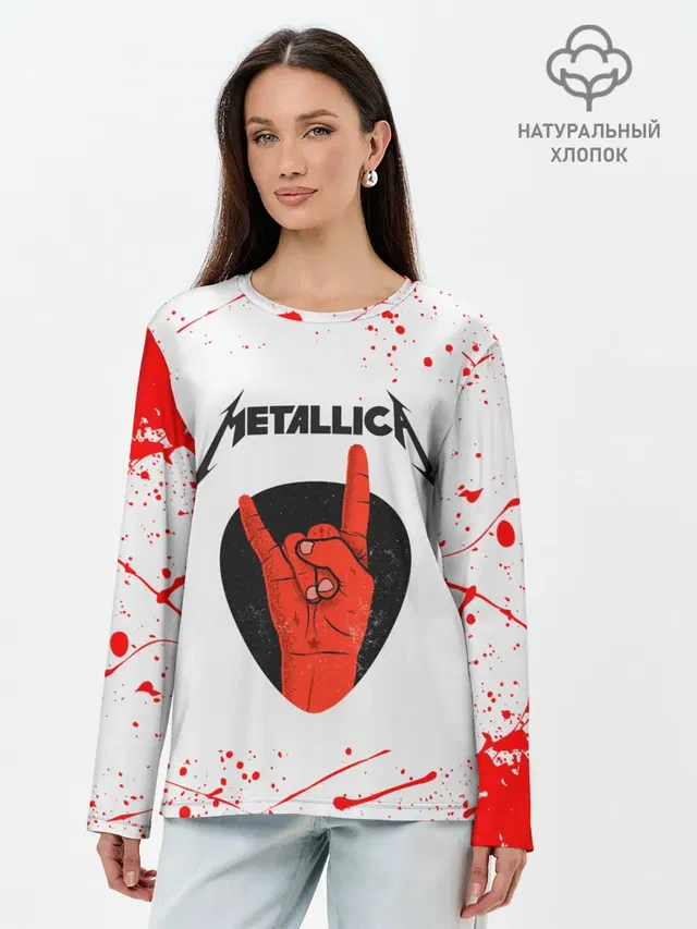 Лонгслив женский. Хлопок