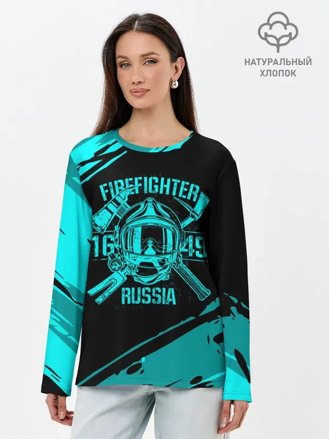 Лонгслив женский. Хлопок