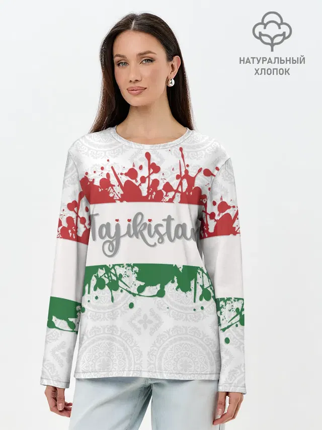 Лонгслив женский. Хлопок