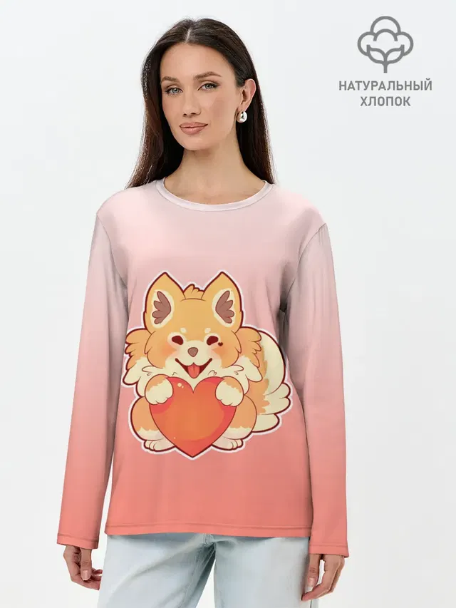 Собака корги сердечко милота