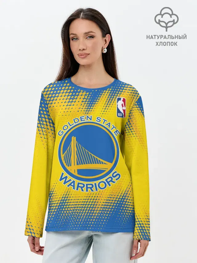 Лонгслив женский с принтом «НБА — Golden State Warriors»