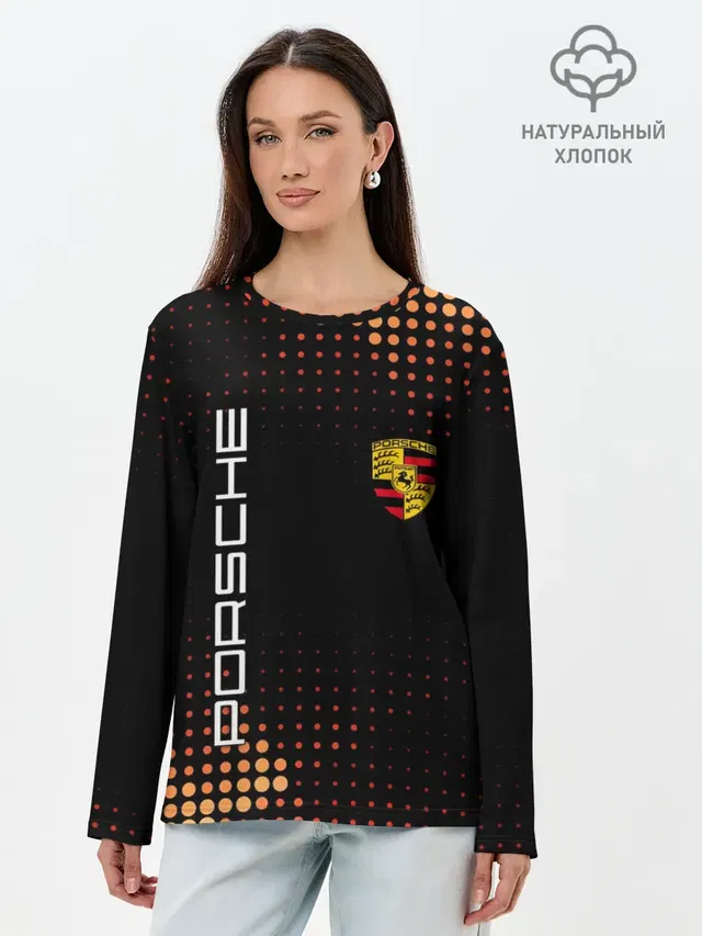 Лонгслив женский с принтом «Porsche»
