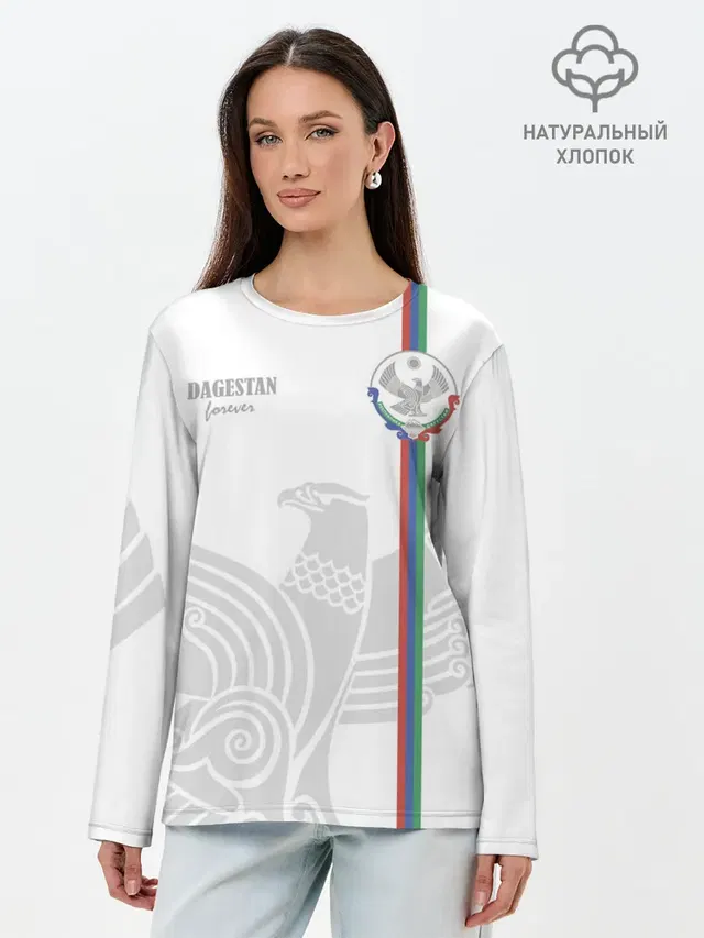 Лонгслив женский. Хлопок