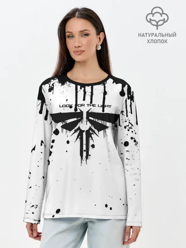 Лонгслив женский с принтом «Grunge style»