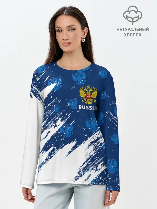 Лонгслив женский. Хлопок