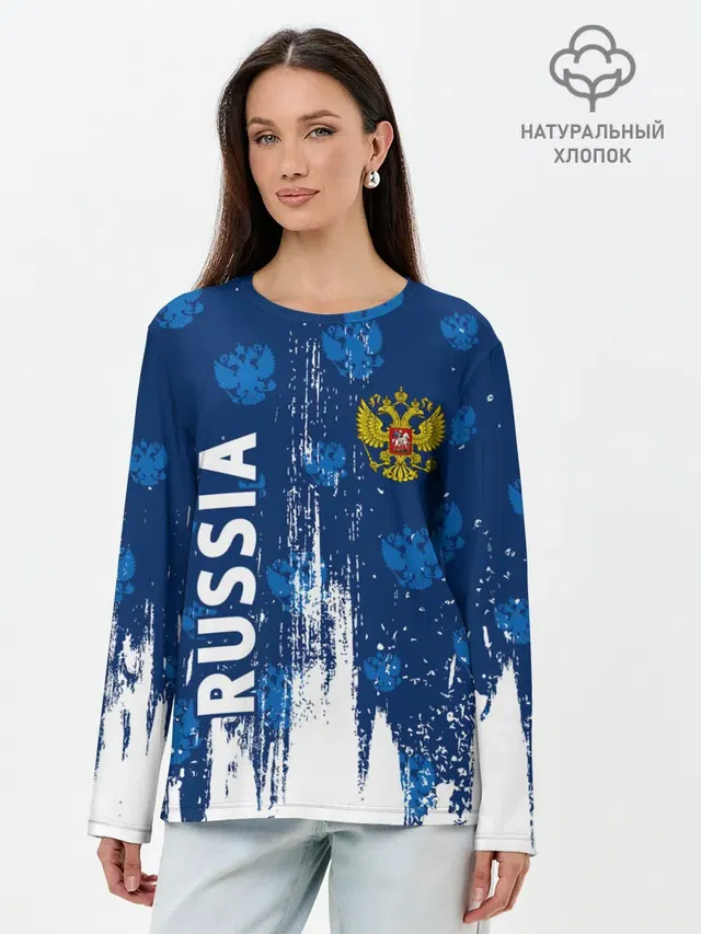 Лонгслив женский. Хлопок