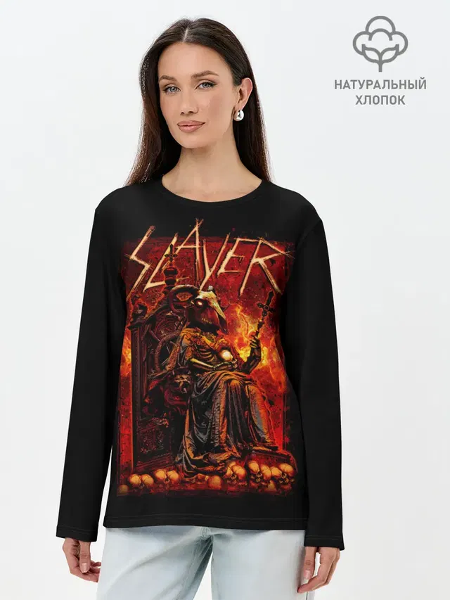 Лонгслив женский с принтом «Slayer»