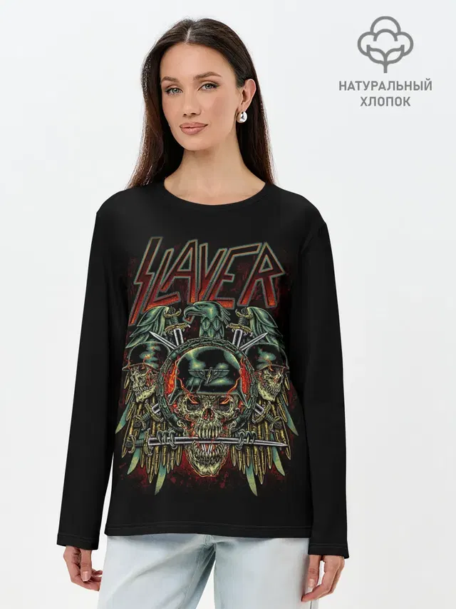 Лонгслив женский с принтом «Slayer»