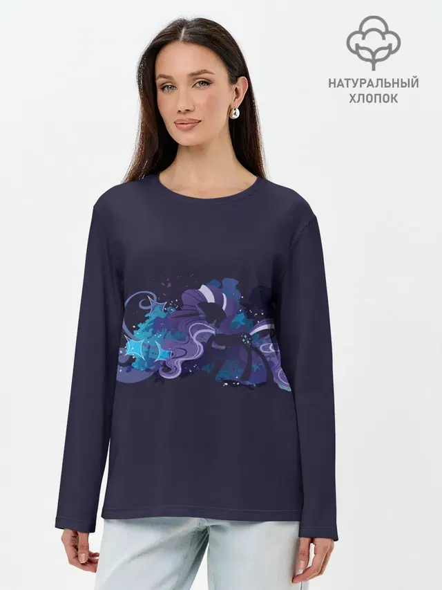 Лонгслив женский с принтом «My Little Pony — Сумеречная пони»