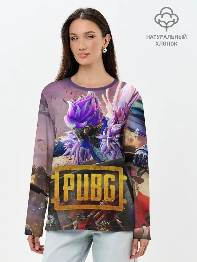 Лонгслив женский. Хлопок