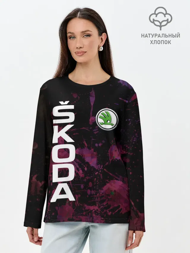 Лонгслив женский. Хлопок