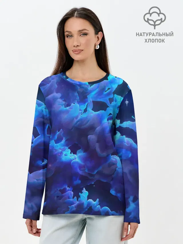 Лонгслив женский с принтом «Vaporwave»