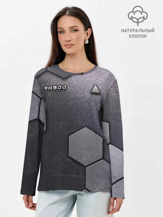 Лонгслив женский с принтом «Android RK900»