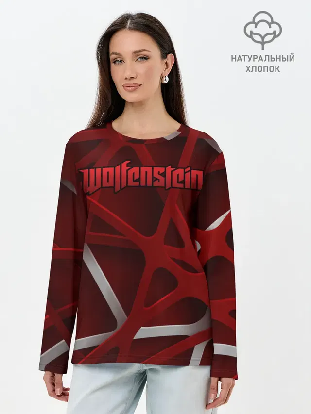 Лонгслив женский с принтом «Wolfenstein»